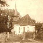 Brojce, kościół; fotografia lata 30/40. XX wieku (zbiory Jacka Kuczkowskiego)