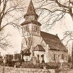 Pruszcz, kościół, widok od południowego-zachodu, lata 30. XX wieku, Albert Ulrich, Chronik des Kreises Greifenberg in Hinterpommern. Ein pommersches Heimatbuch, 1990, s. 327 in.
