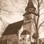 Pruszcz, kościół, widok od północnego-zachodu, lata 30. XX wieku, Albert Ulrich, Chronik des Kreises Greifenberg in Hinterpommern. Ein pommersches Heimatbuch, 1990, s. 327 in.