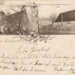 Dargosław, kościół oraz poczta; karta pocztowa lata 10. XX wieku (1903)