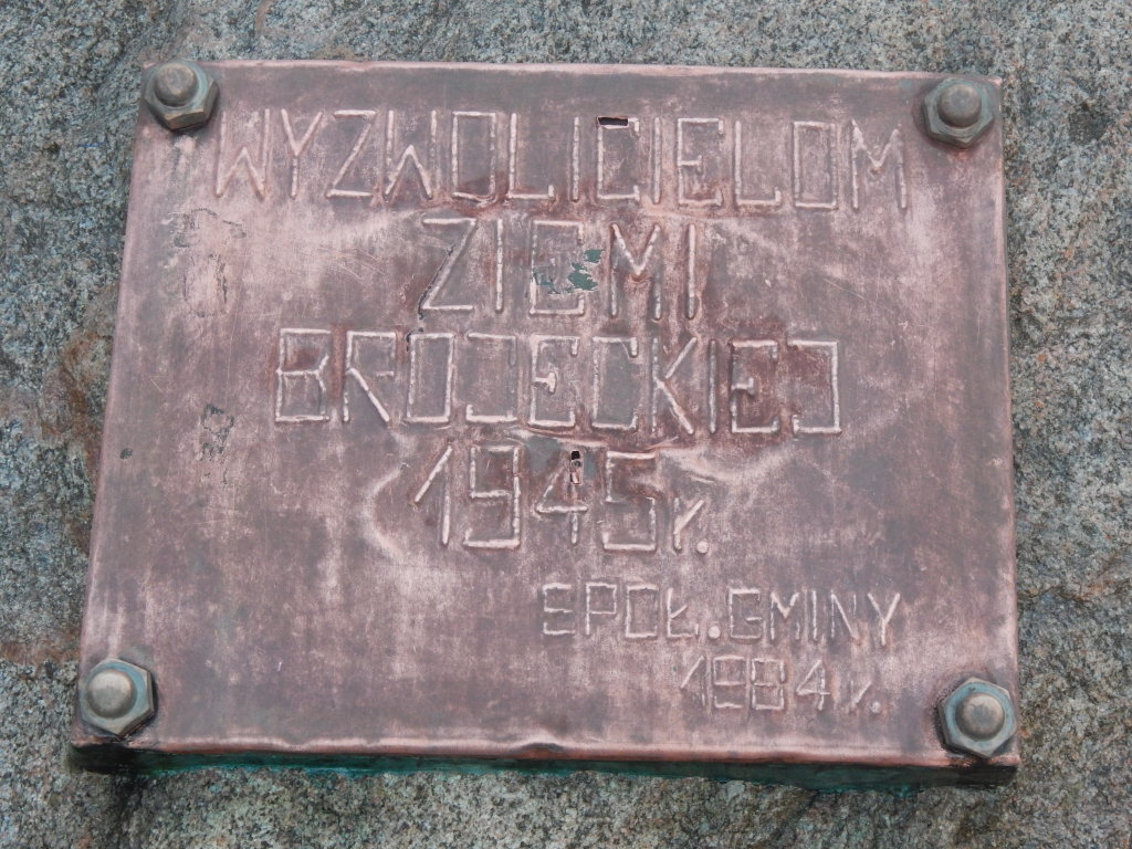 Tablica, park w Brojcach